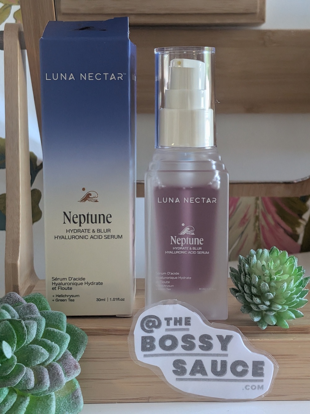 🌸 Luna Nectar Neptune Blur & Hydrate Hyaluronic Acid Serum NWT 30 ML